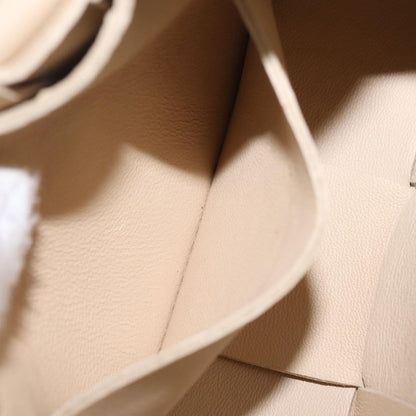 Bottega Veneta Cassette Maxi Intrecciato Leather, Beige, Leather, Crossbody Bag