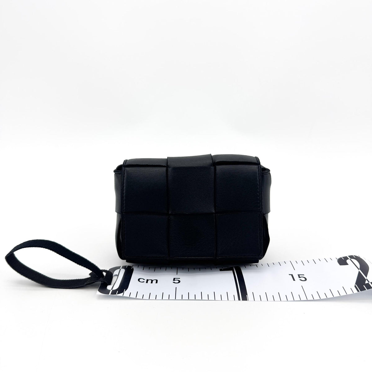 Bottega Veneta Candy Cassette Maxi Intrecciato Leather, Black, Leather, Crossbody Bag