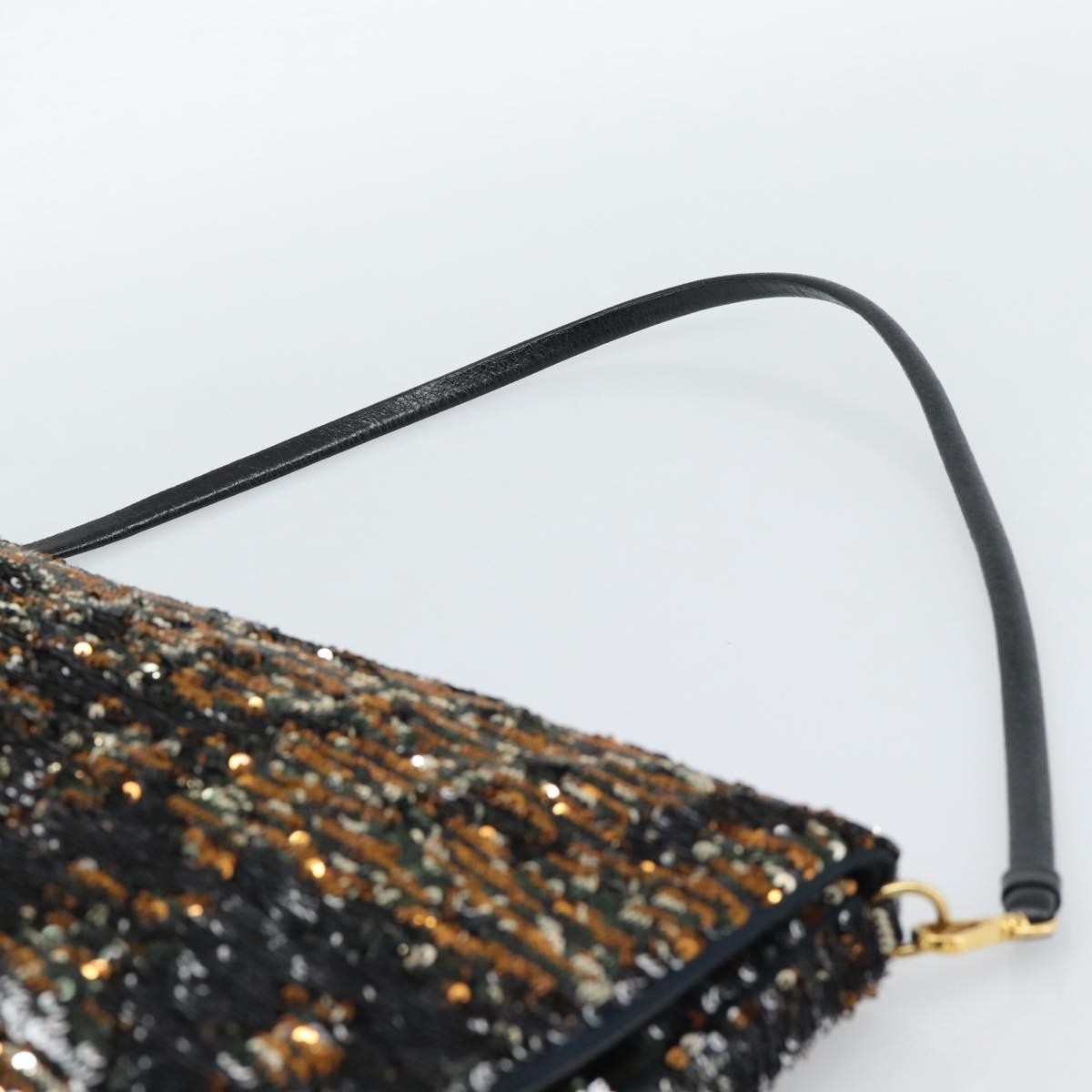 Miu Miu Belted Flap Turnlock Messenger Sequin Embellished Leather, Multicolour, Canvas, Crossbody Bag