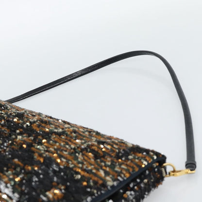 Miu Miu Belted Flap Turnlock Messenger Sequin Embellished Leather, Multicolour, Canvas, Crossbody Bag