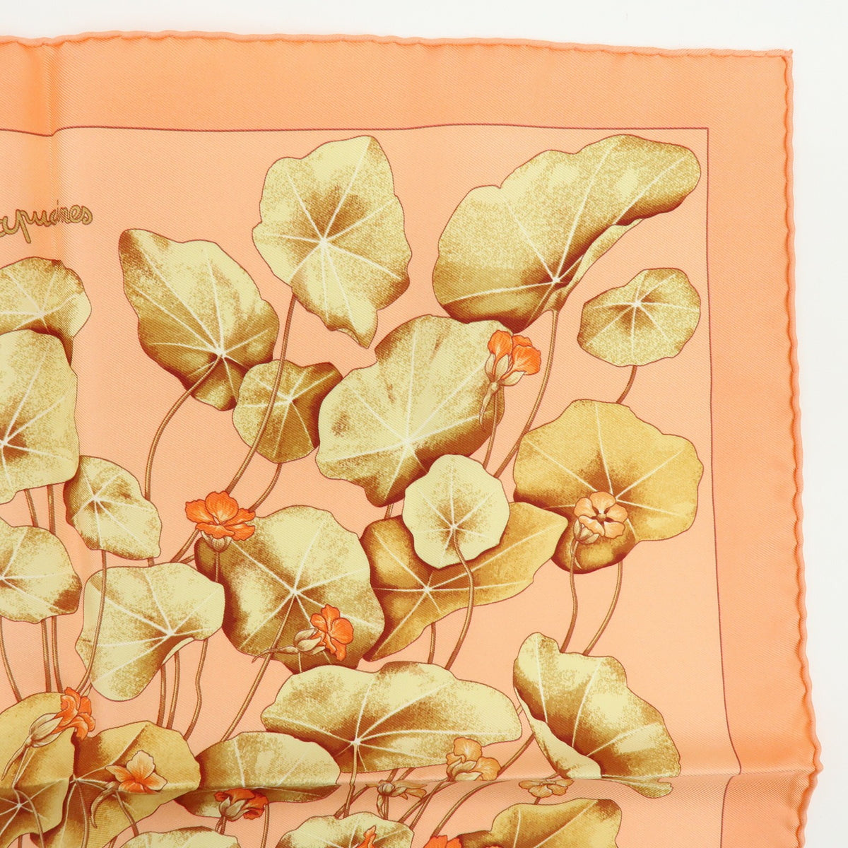 Hermes Carré 45 Les Capucines 100% Silk, Multicolour, Silk, Scarf