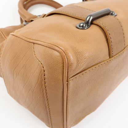 Celine Handbag Leather, Brown, Leather, Handbag