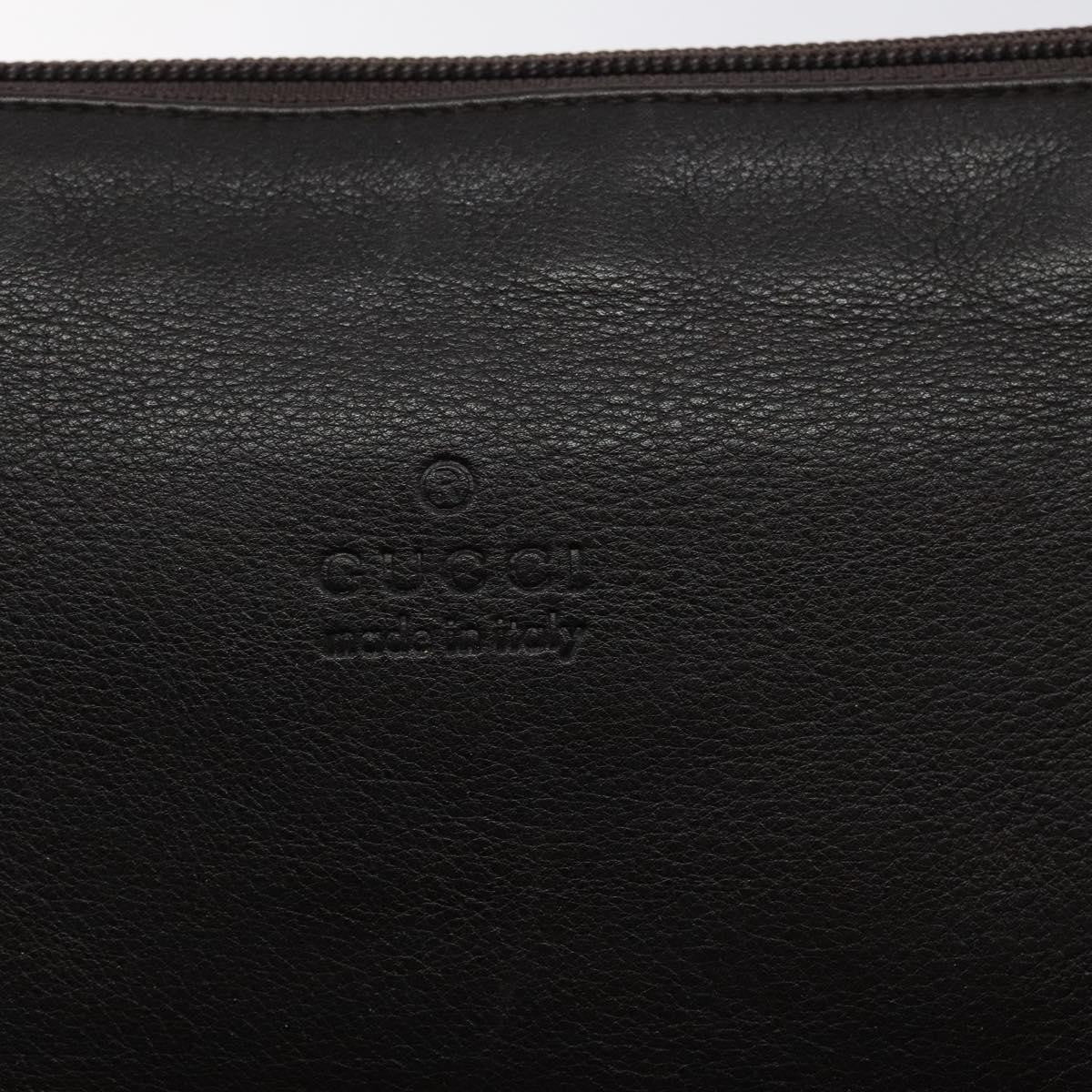 Gucci Vintage Leather, Brown, Leather, Shoulder Bag