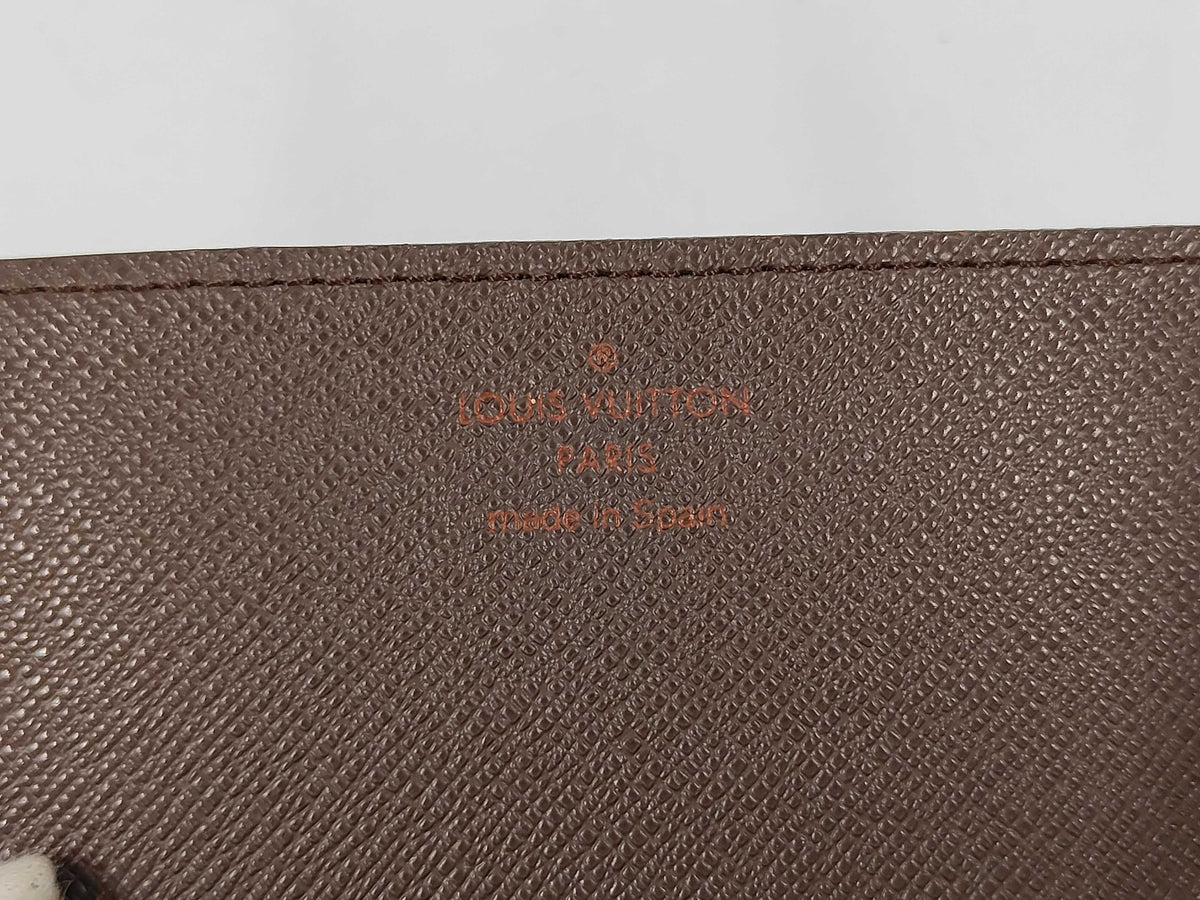 Louis Vuitton Envelope Business Card Holder Damier, Brown, Canvas, Card Holder