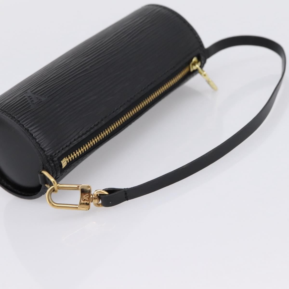 Louis Vuitton Soufflot Pochette Epi Leather, Black, Leather, Clutch