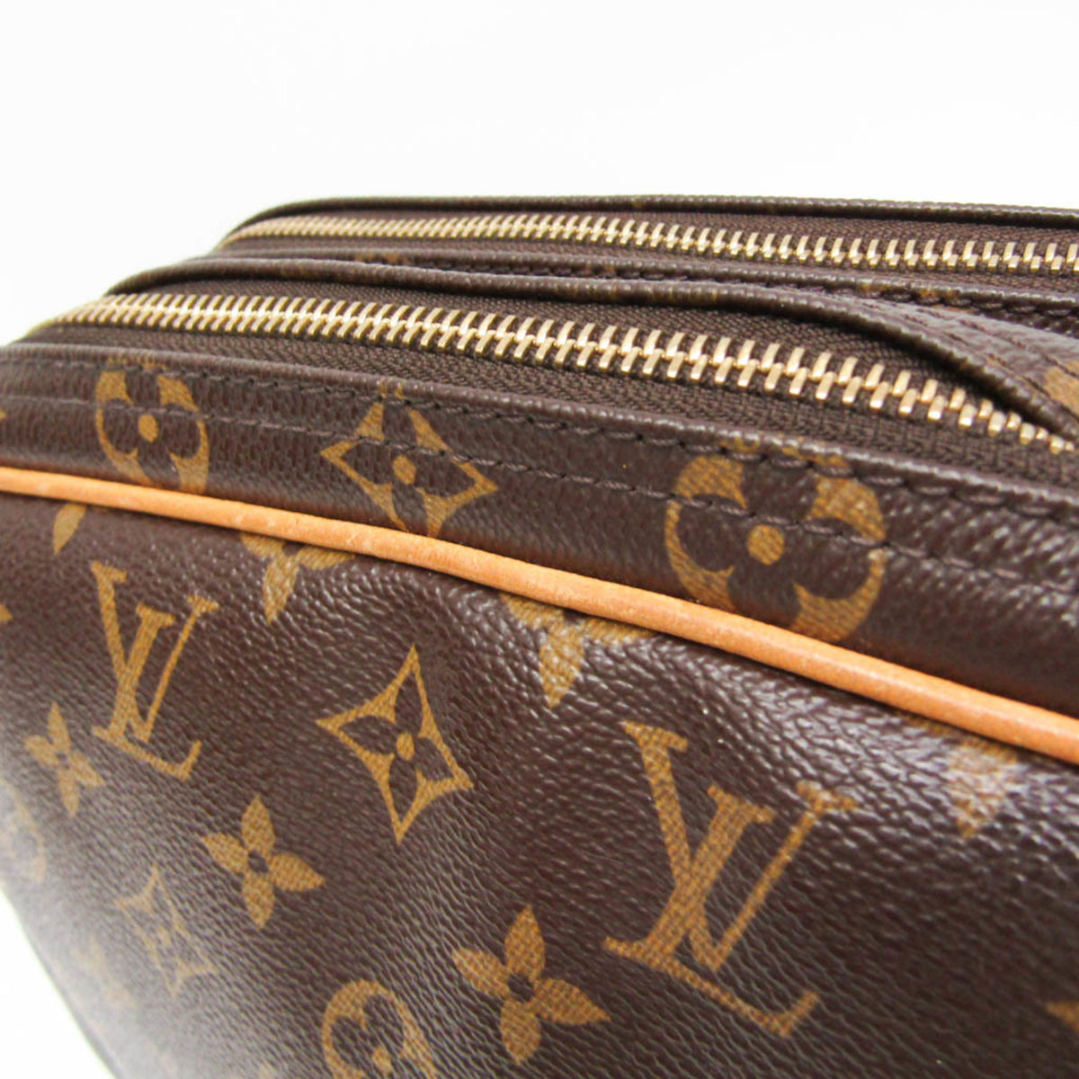 Louis Vuitton Reporter Monogram Canvas, Brown, Canvas, Shoulder Bag