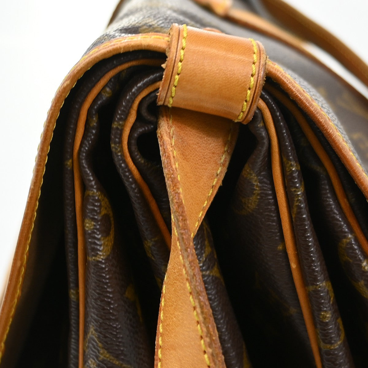 Louis Vuitton Saumur Monogram Canvas, Brown, Canvas, Shoulder Bag