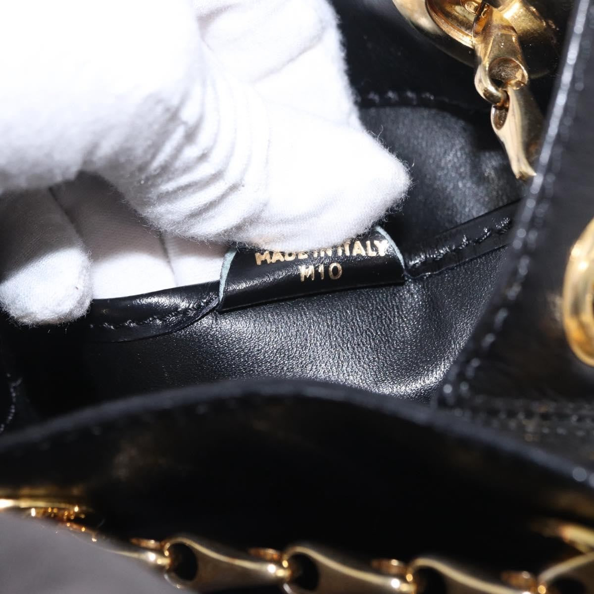 Celine Shoulder Leather, Black, Leather, Shoulder Bag
