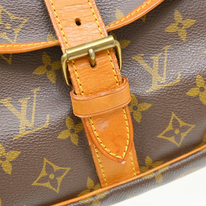 Louis Vuitton Saumur Monogram Canvas, Brown, Canvas, Shoulder Bag