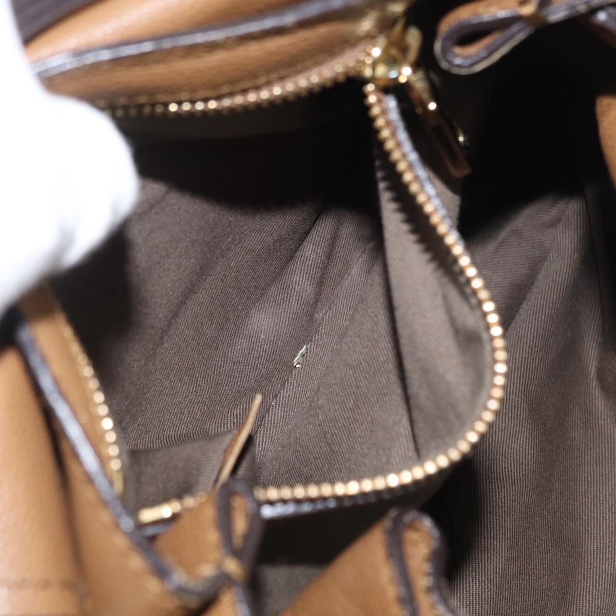 Chloe Elsie Convertible Satchel Leather, Brown, Leather, Handbag