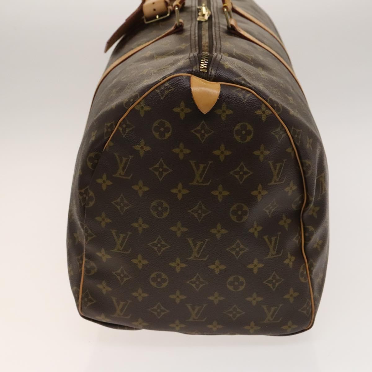 Louis Vuitton Keepall Bag Monogram Canvas, BROWN, CANVAS, Travel bag