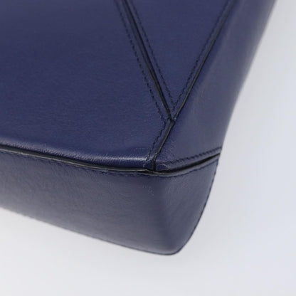 Loewe Puzzle Clutch Leather, Navy, Leather, Clutch