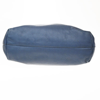 Prada Convertible Shopper Tote Vitello Daino, Navy, Leather, Tote Bag