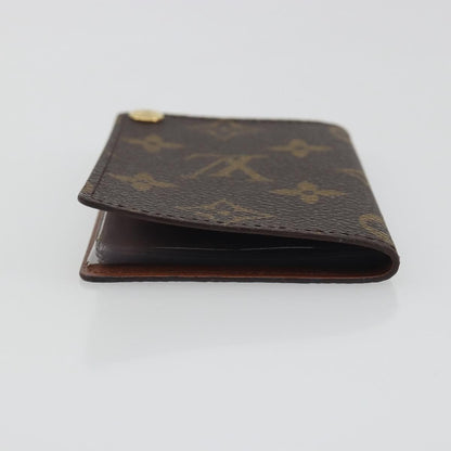 Louis Vuitton Porte Cartes Pression Card Case Monogram Canvas, Brown, Canvas, Card Holder