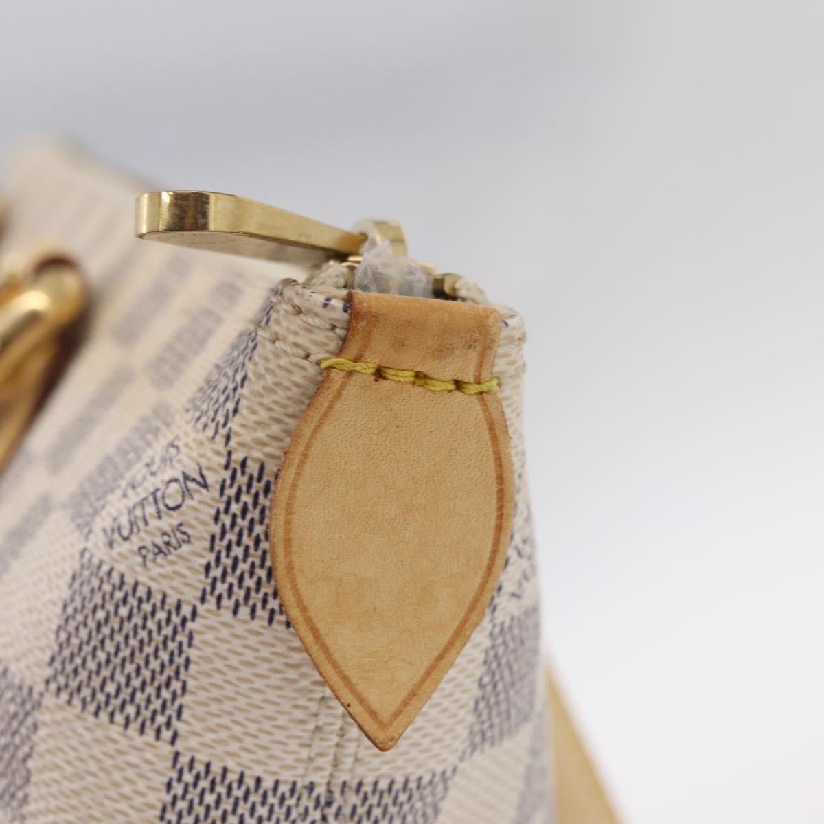 Louis Vuitton Saleya Damier, White, Canvas, Handbag