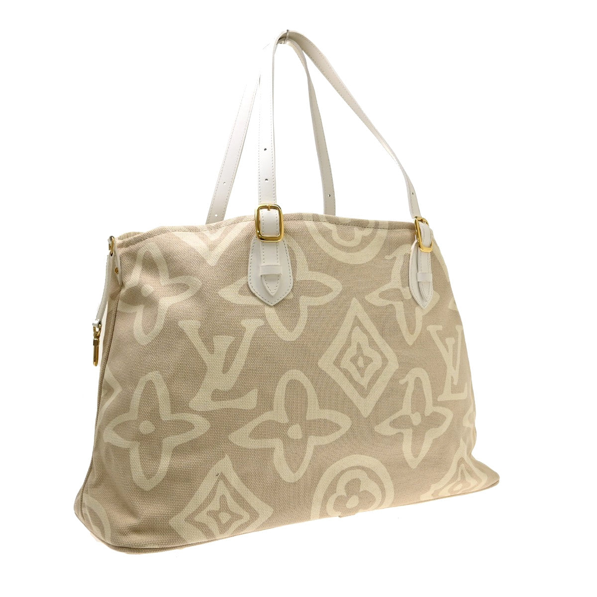 Louis Vuitton Tahitienne Cabas Canvas, Beige, Canvas, Tote Bag