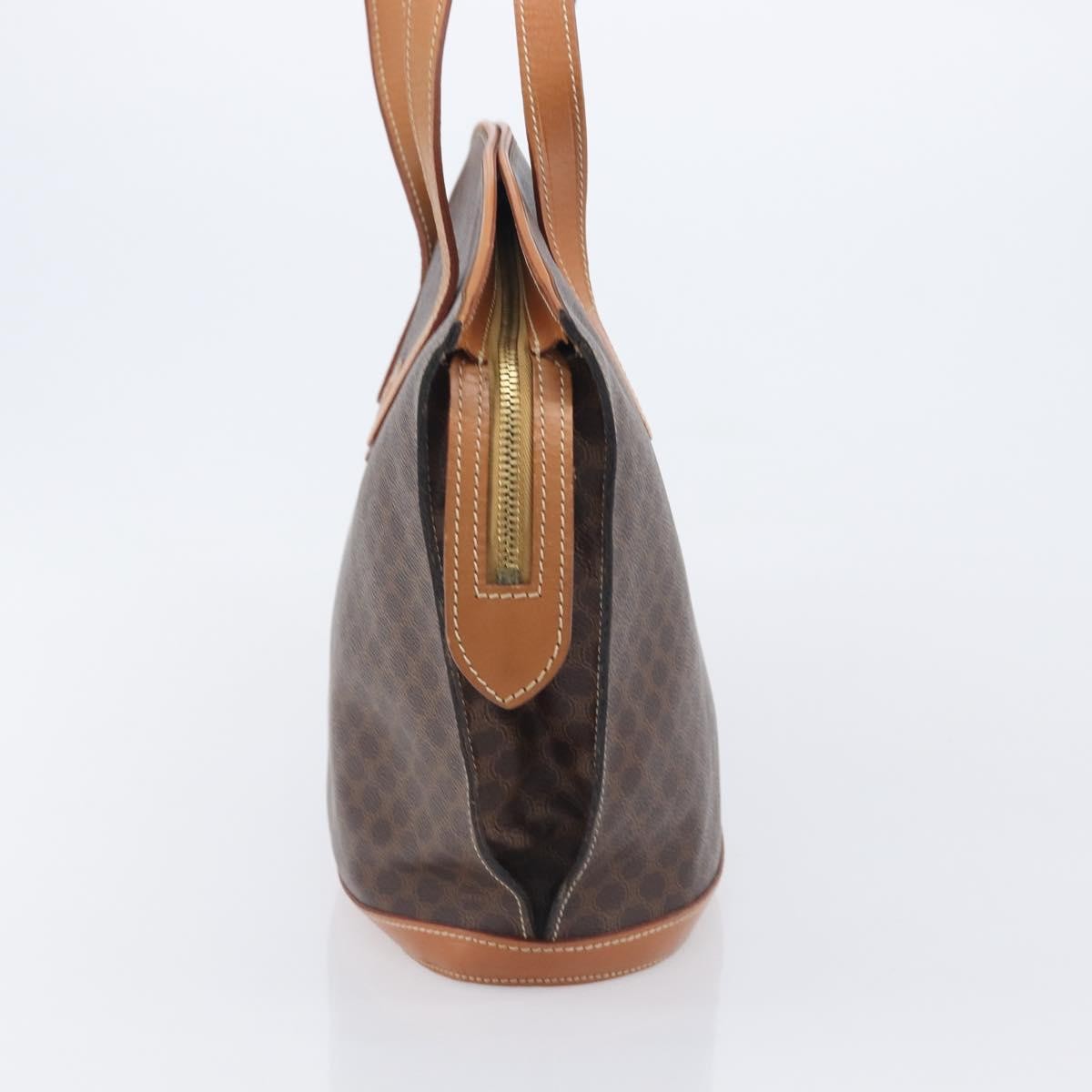 Celine Macadam Canvas and leather, Brown, Canvas, Tote Bag