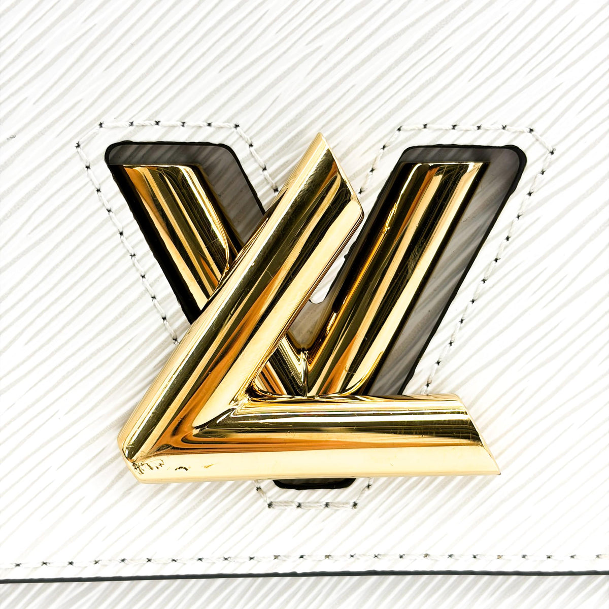 Louis Vuitton Twist Epi Leather, White, Leather, Shoulder Bag