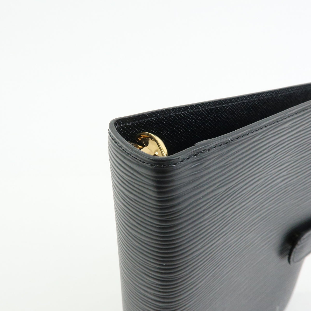 Louis Vuitton Ring Agenda Cover Epi Leather, Black, Leather, Briefcase