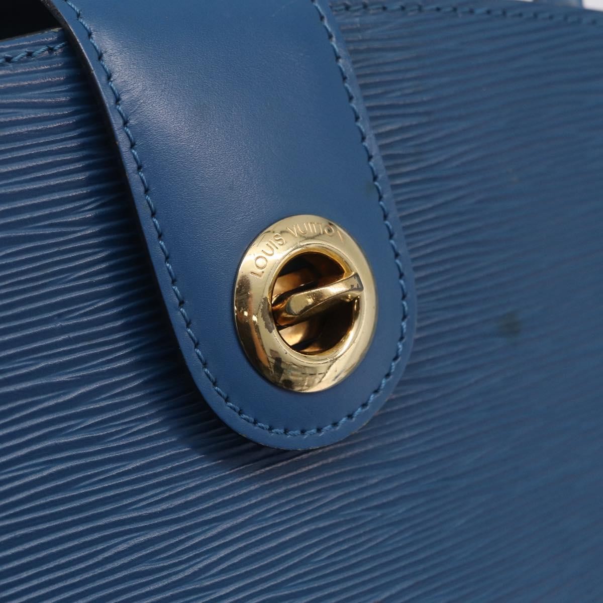 Louis Vuitton Cluny Epi Leather, Blue, Leather, Shoulder Bag