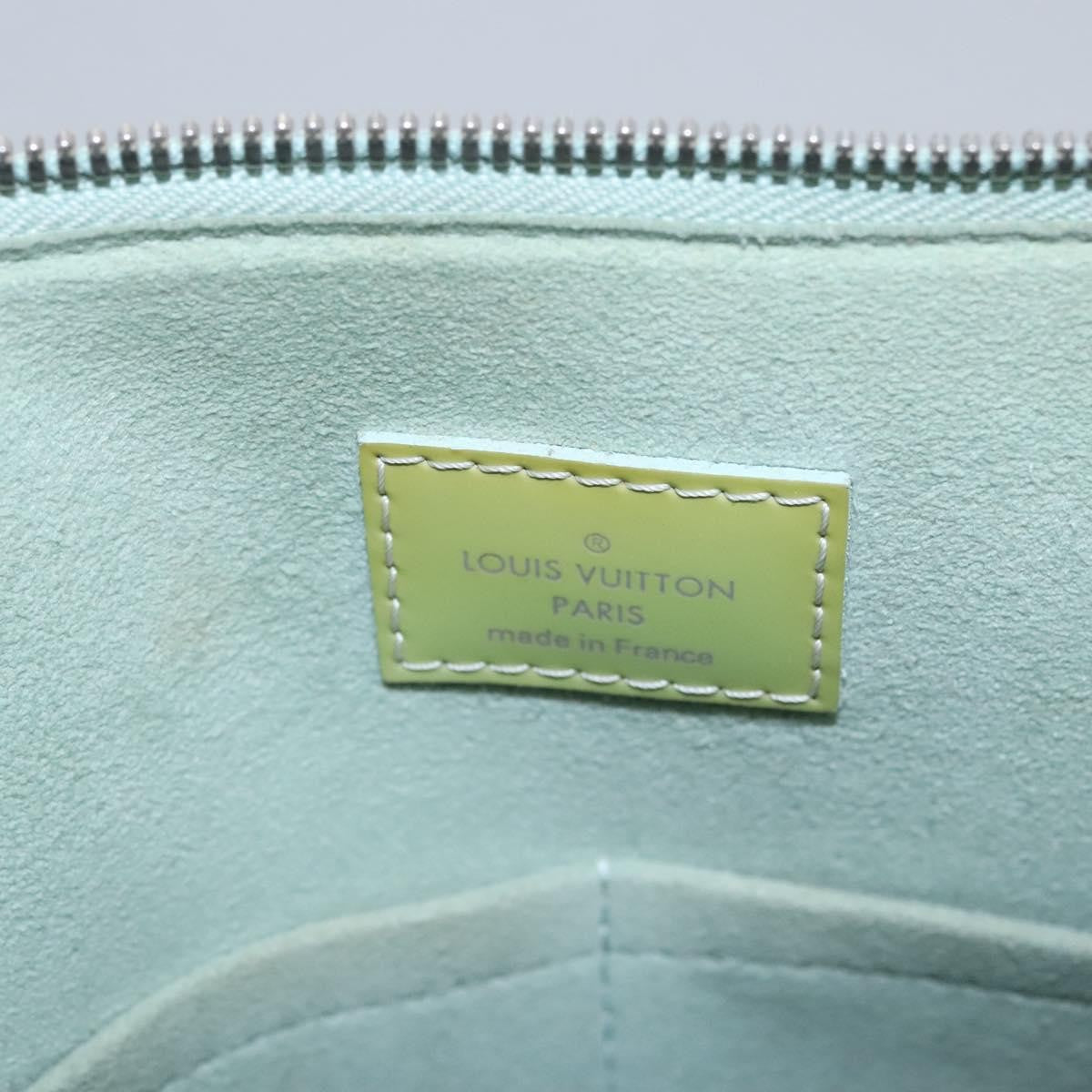 Louis Vuitton Alma Electric Epi Leather, Green, Patent Leather, Handbag