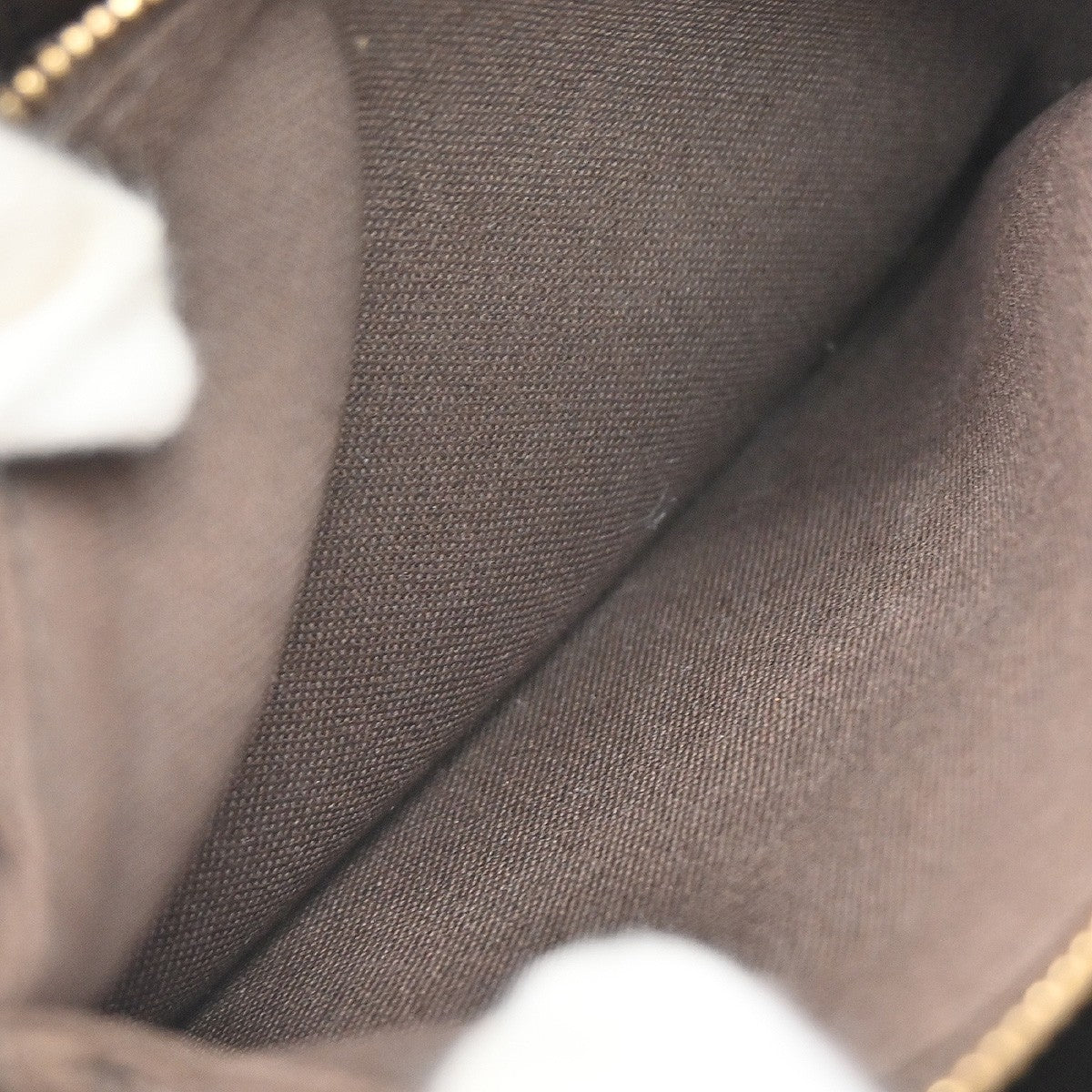 Louis Vuitton Brooklyn Bum Damier Ebene, Brown, Canvas, Clutch