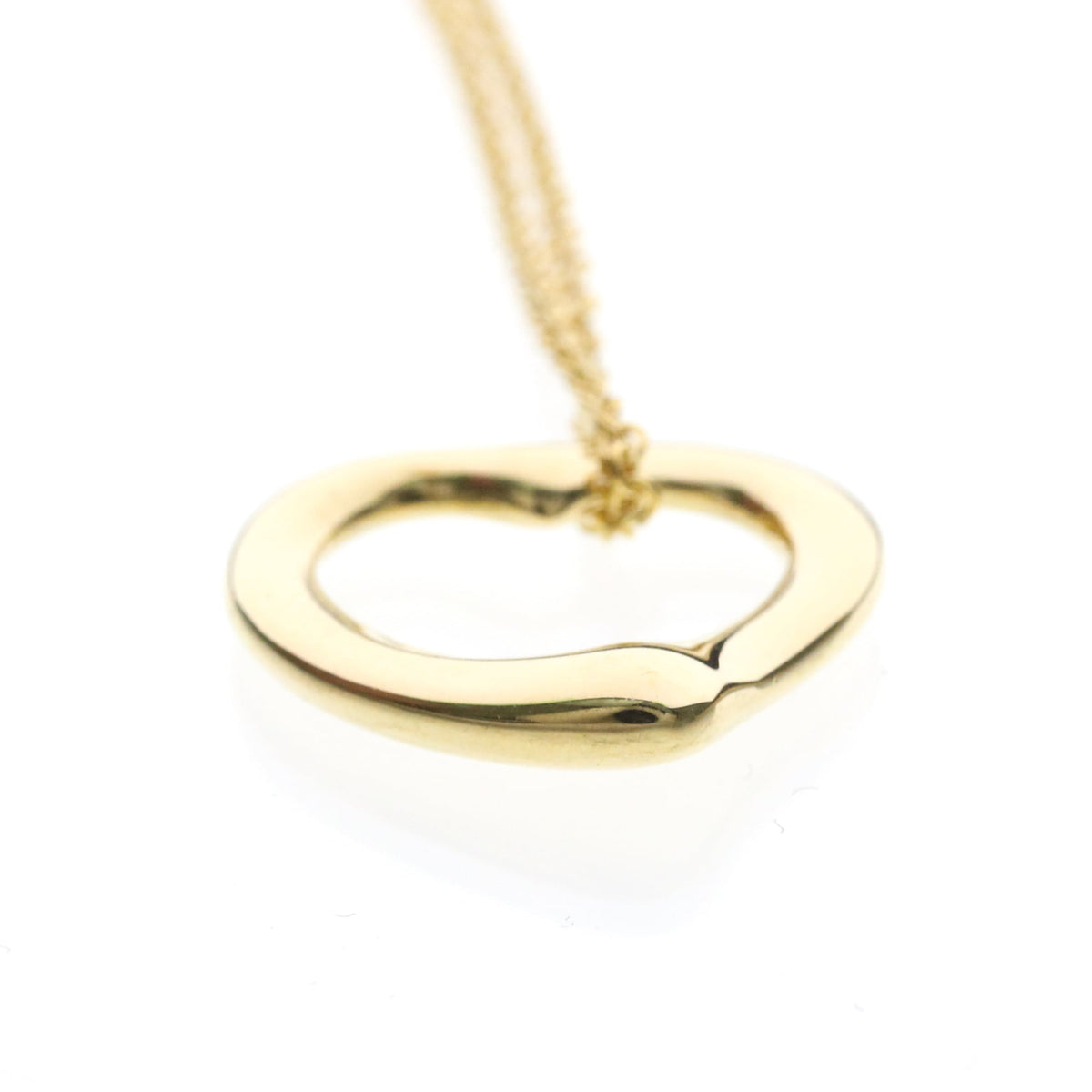 Tiffany & Co. Elsa Peretti Open Heart Pendant 18K Yellow Gold, Gold, Yellow Gold, Necklace