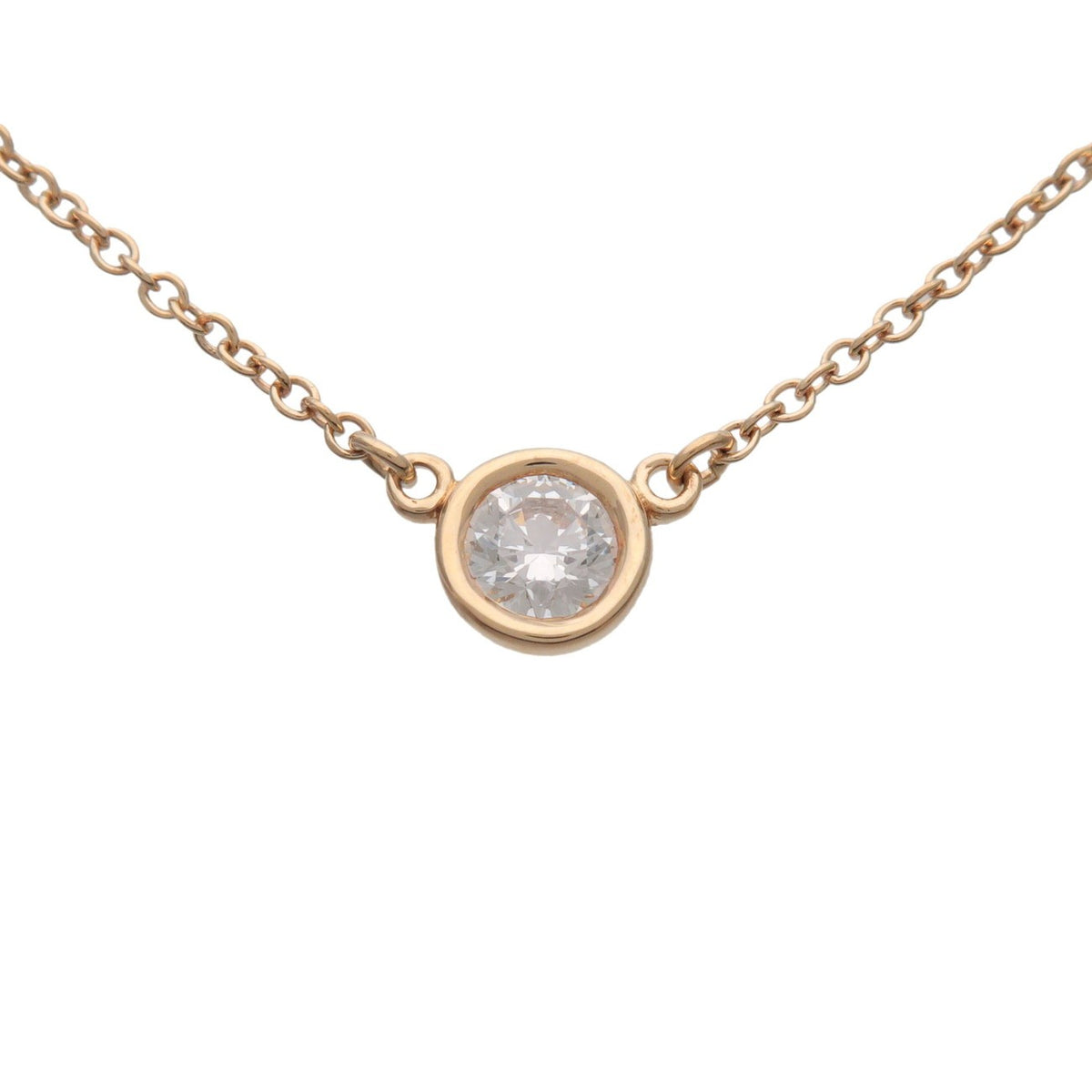 Tiffany & Co. Elsa Peretti Diamonds By The Yard Pendant 18K Yellow Gold with Diamond, Gold, Yellow Gold, Necklace