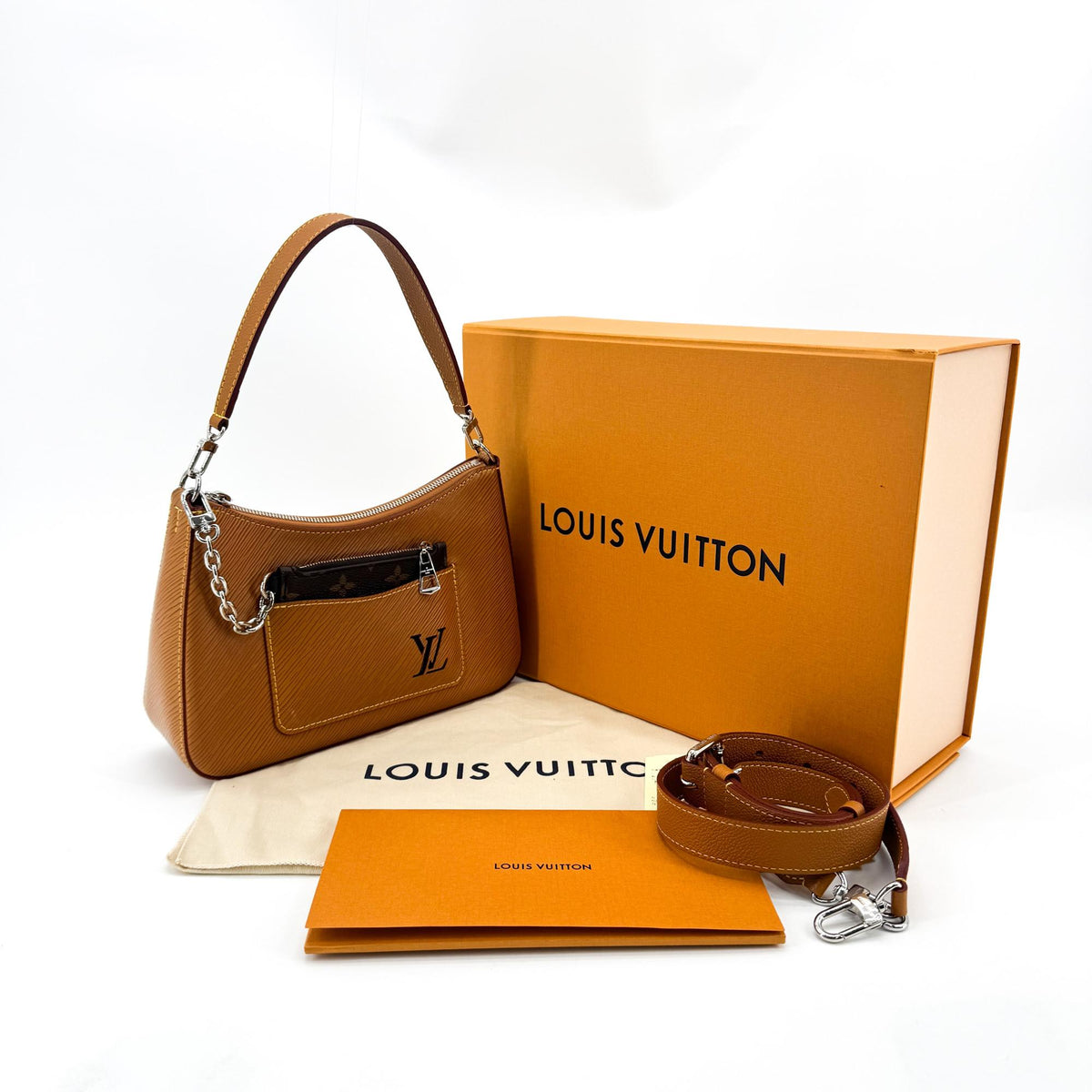 Louis Vuitton Marelle Epi Leather, Brown, Leather, Tote Bag