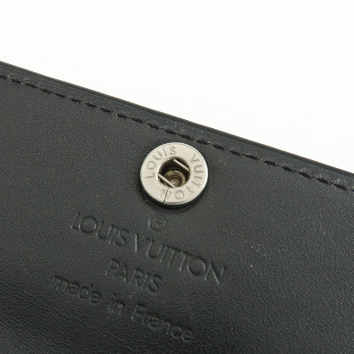 Louis Vuitton Ludlow Vernis, Gray, Leather, Wallet
