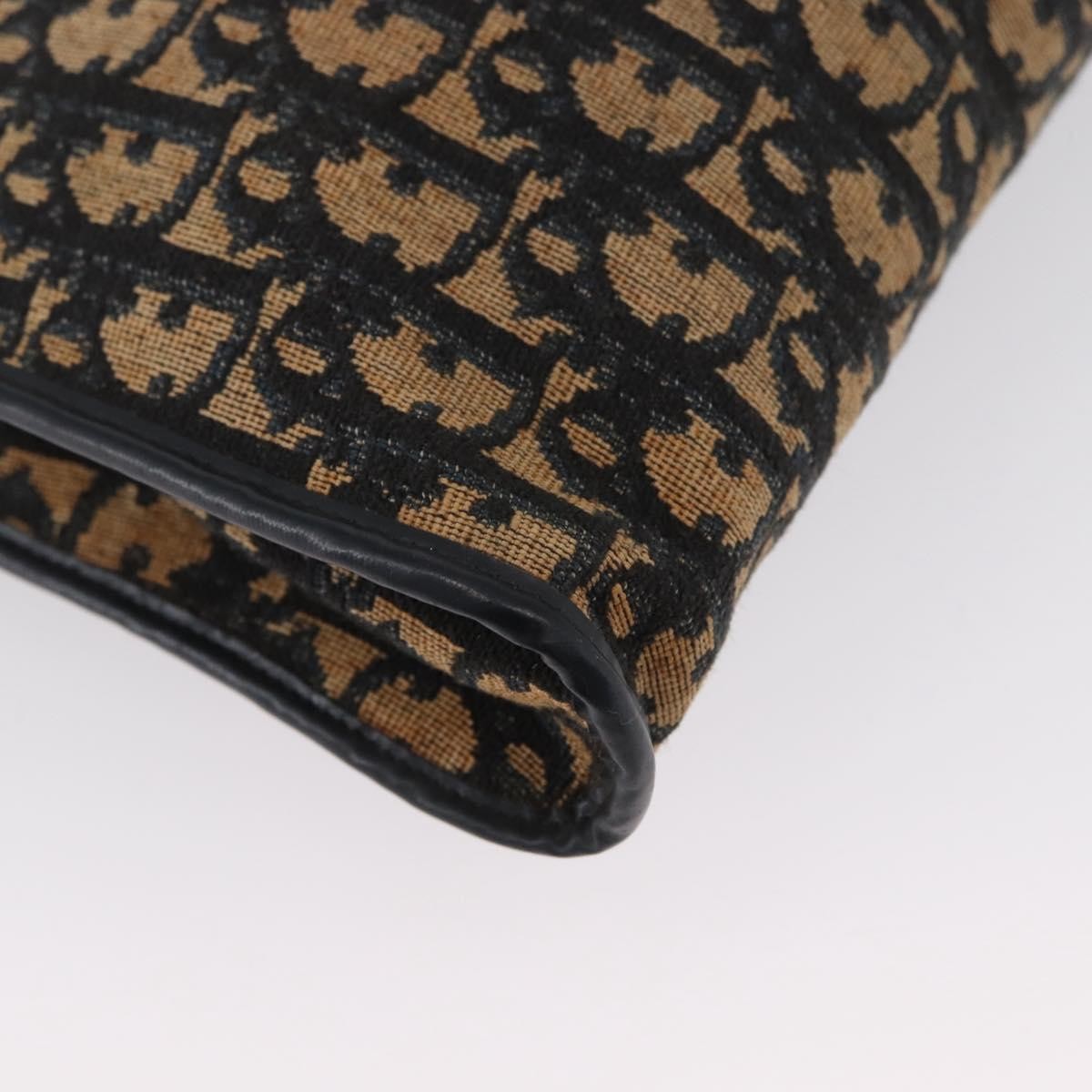 Christian Dior Vintage Trotter Canvas, Navy, Canvas, Shoulder Bag