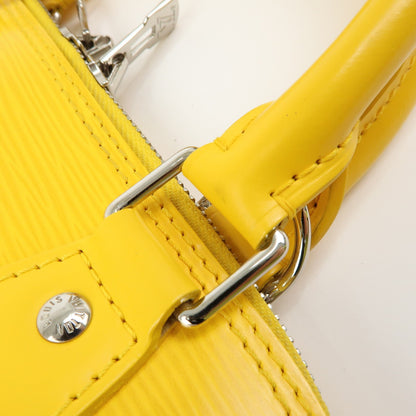 Louis Vuitton Alma Epi Leather, Yellow, Leather, Handbag