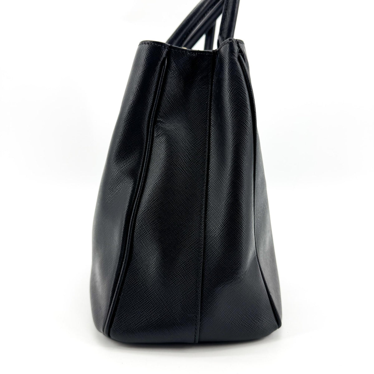 Prada Galleria  Strap Leather, Black, Leather, Handbag
