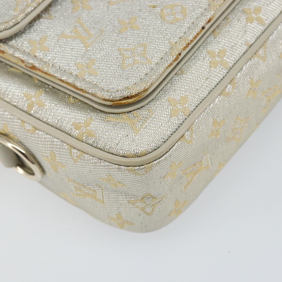 Louis Vuitton McKenna Mini Lin, Gold, Canvas, Tote bag