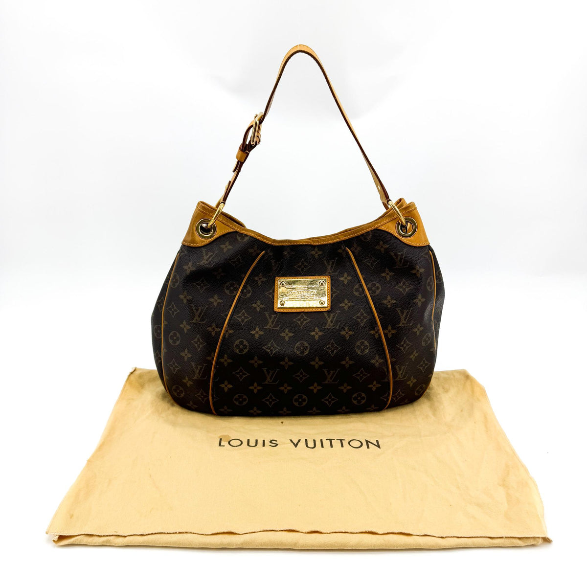 Louis Vuitton Galliera Monogram Canvas, Brown, Canvas, Handbag