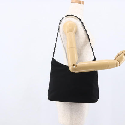 Salvatore Ferragamo Shoulder Bag Canvas, Black, Canvas, Shoulder Bag