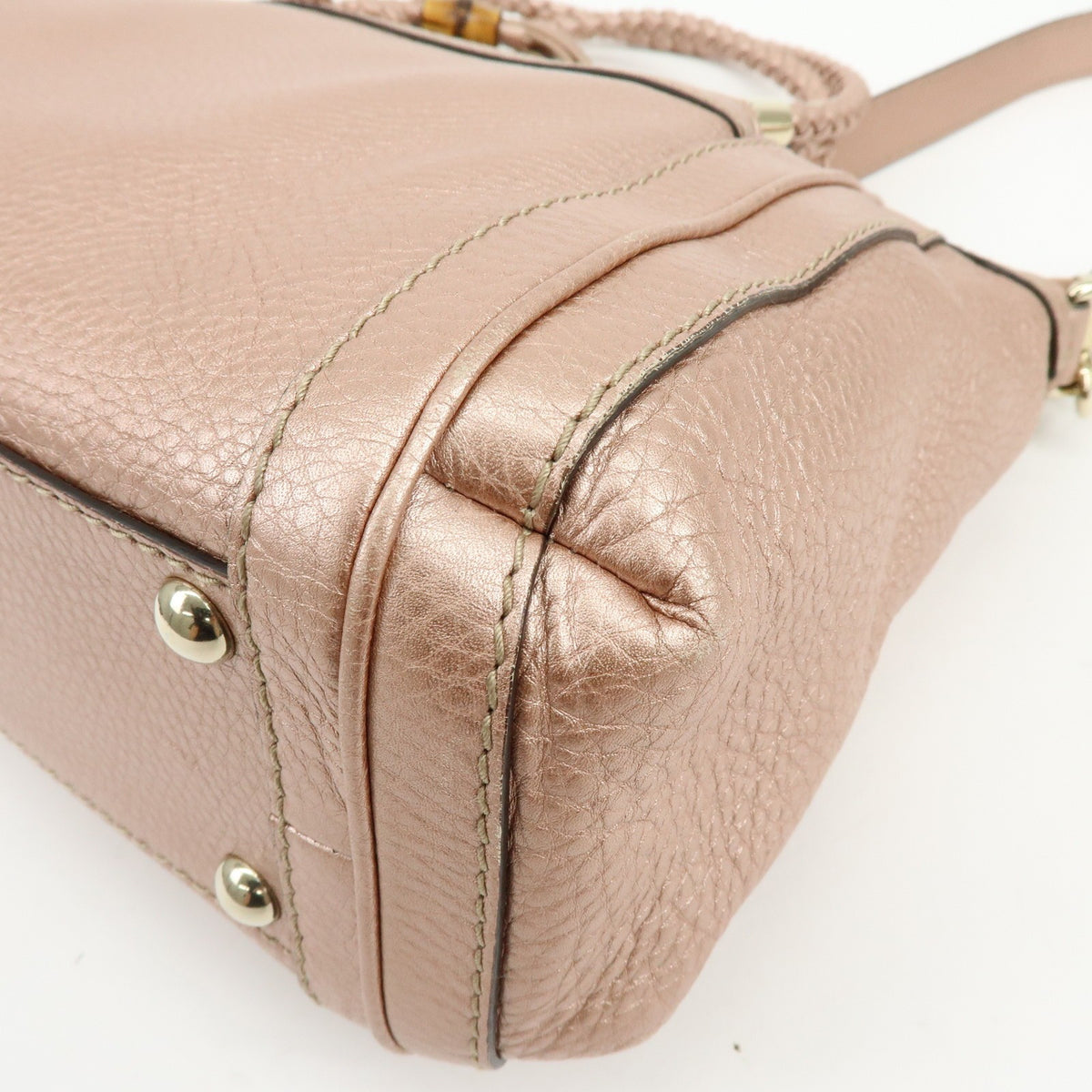 Gucci Bella Convertible Top Handle Leather, Pink, Leather, Handbag