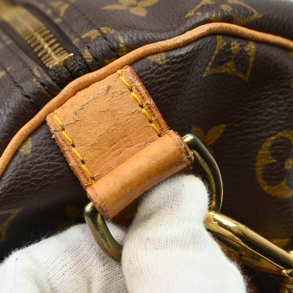 Louis Vuitton Keepall Bandoulière Monogram, Brown, Canvas, Travel Bag