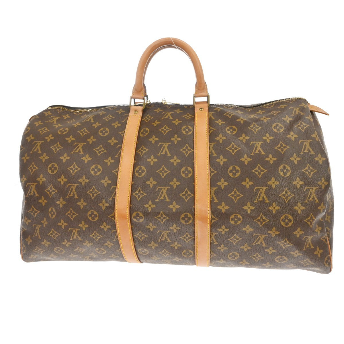 Louis Vuitton Keepall Monogram, Brown, Canvas, Travel Bag