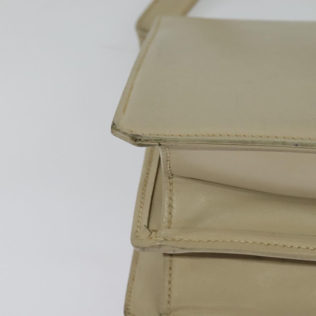 Gucci Vintage Flap Leather, Beige, Leather, Shoulder Bag