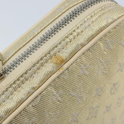 Louis Vuitton McKenna Mini Lin, Gold, Canvas, Shoulder Bag