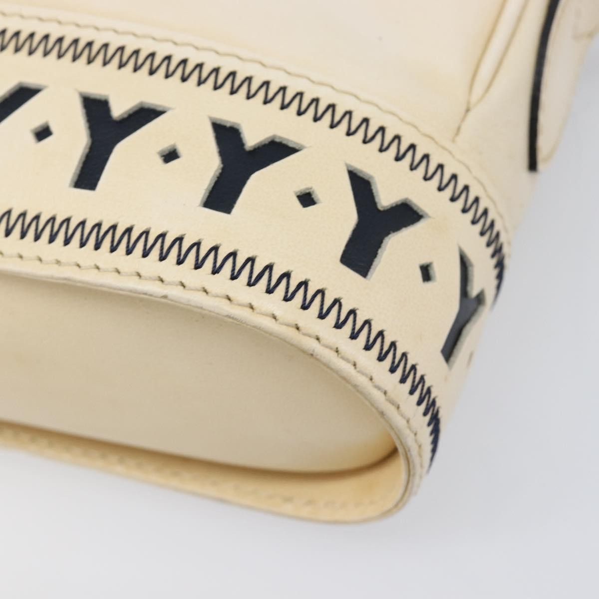 Saint Laurent Vintage Shoulder bag Leather, Beige, Leather, Shoulder Bag