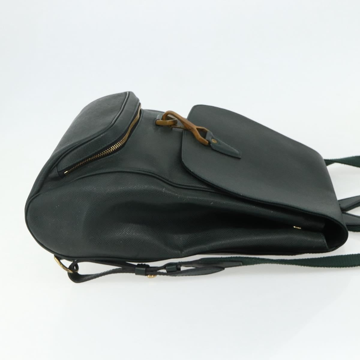 Louis Vuitton Cassiar Taiga Leather, Green, Leather, Backpack