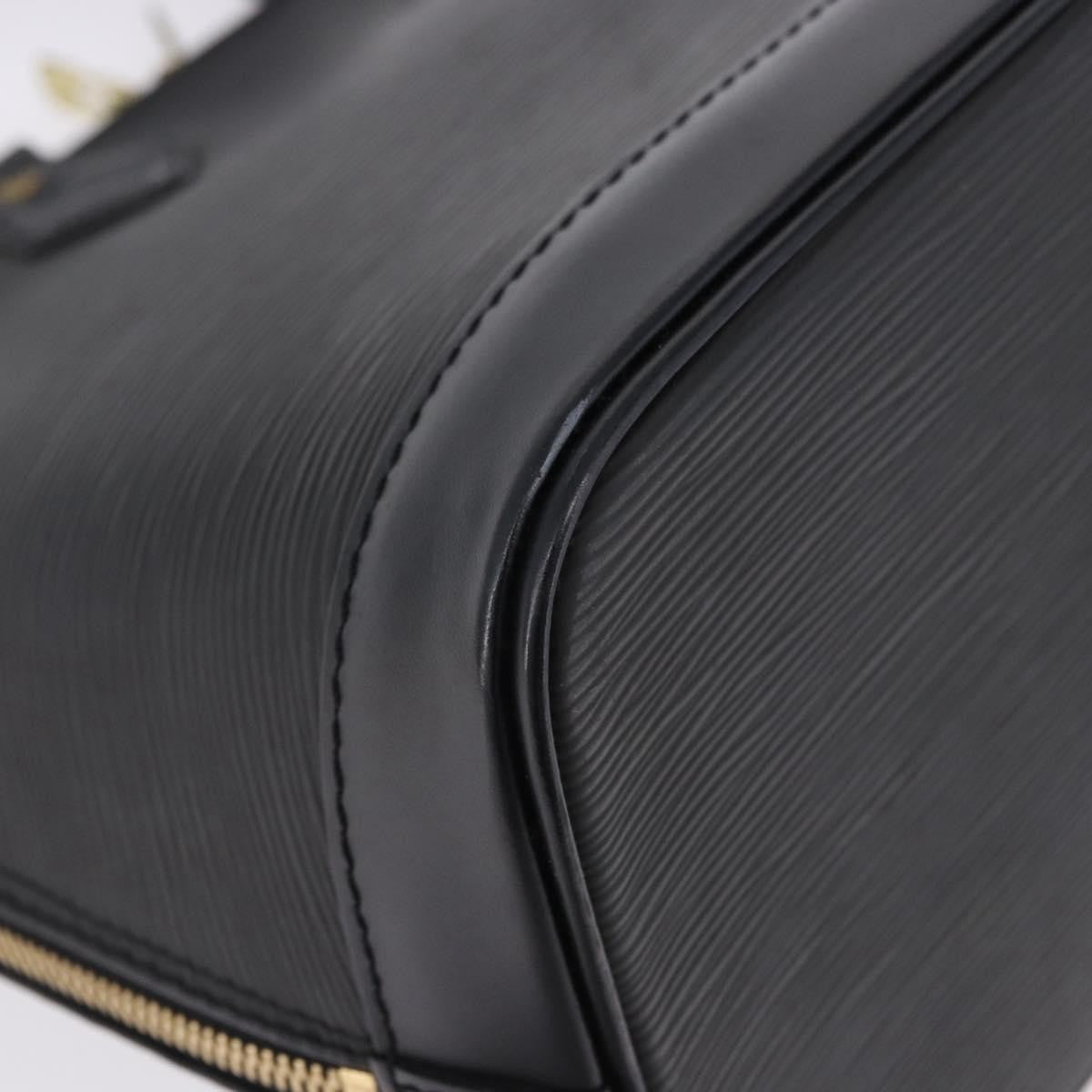 Louis Vuitton Alma Epi Leather, Black, Leather, Handbag