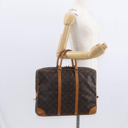 Louis Vuitton Porte-Documents Voyage Macassar Monogram Canvas, Brown, Canvas, Briefcase