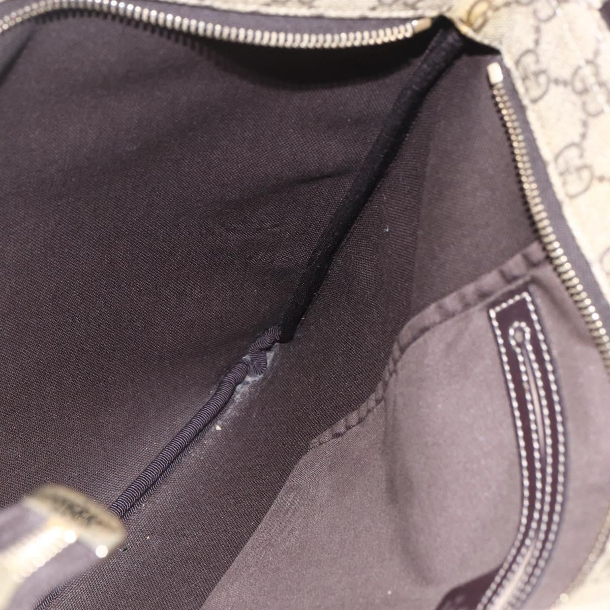 Gucci Zip Top Messenger GG Coated Canvas, Beige, Canvas, Shoulder Bag