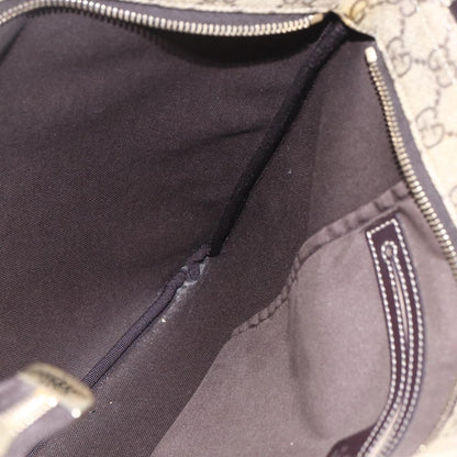 Gucci Zip Top Messenger GG Coated Canvas, Beige, Canvas, Shoulder Bag