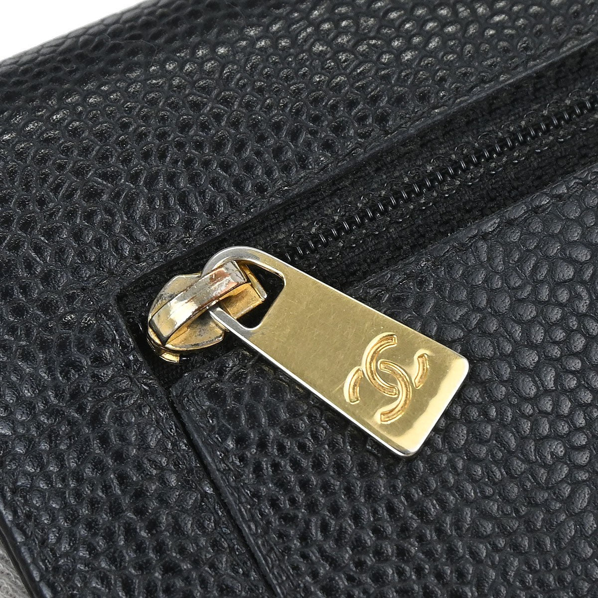 Chanel Timeless CC French Caviar, Black, Calfskin, Wallet