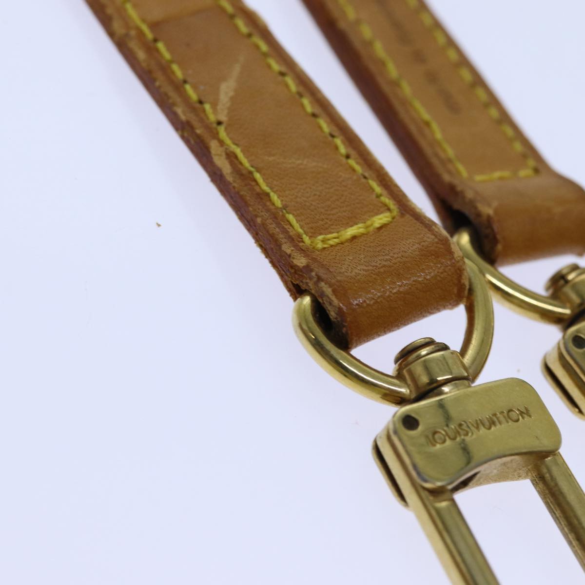 Louis Vuitton Short Strap Vachetta Leather, BEIGE, LEATHER, Straps