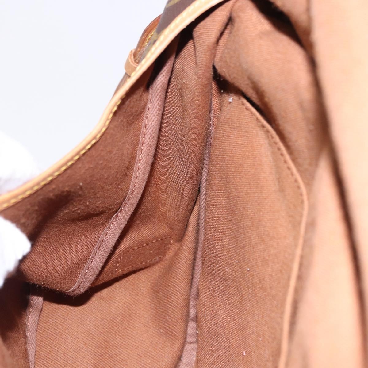 Louis Vuitton Saumur Monogram, Brown, Canvas, Shoulder Bag